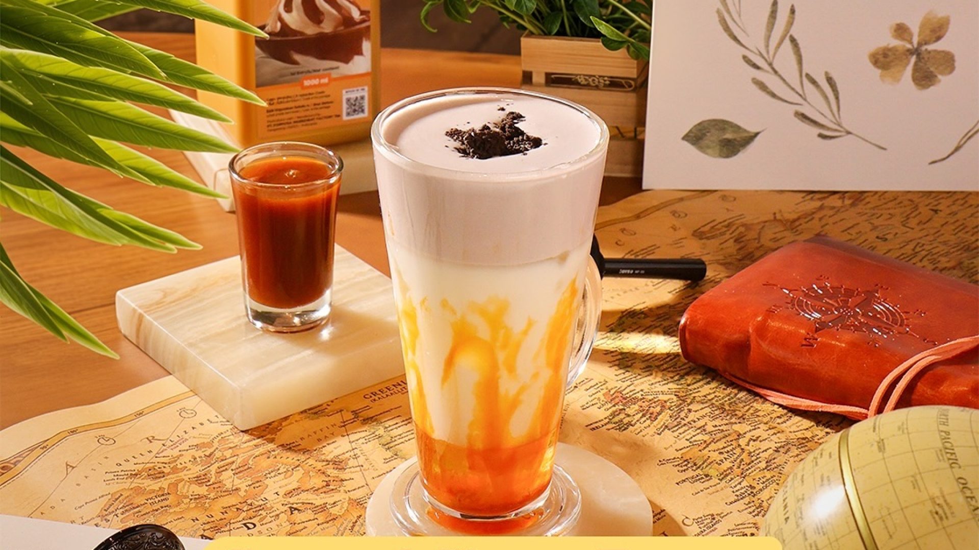 Berpetualang dalam paduan rasa Manis dan Creamy dalam setiap tegukan CARAMEL GINGER FRAPPE!!!Cob